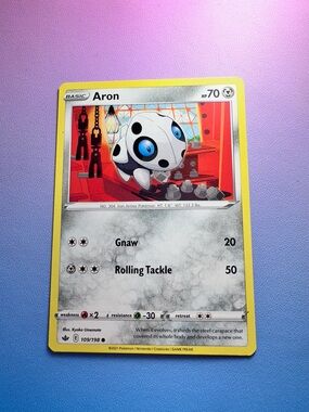 aron - 109/198 (common) — pokemon: chilling reign